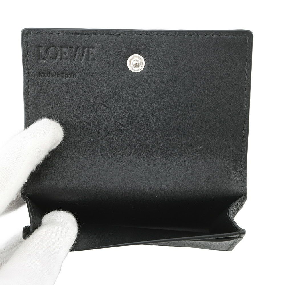 ロエベ カードケース アナグラム ビジネスカードホルダー ソフトグレインカーフレザー C660M97X05 LOEWE 財布 黒