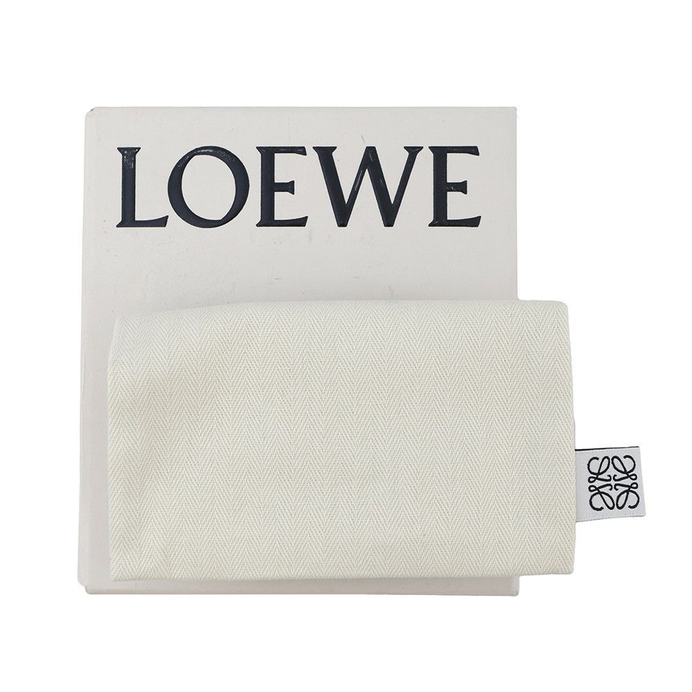 ロエベ カードケース アナグラム ビジネスカードホルダー ソフトグレインカーフレザー C660M97X05 LOEWE 財布 黒