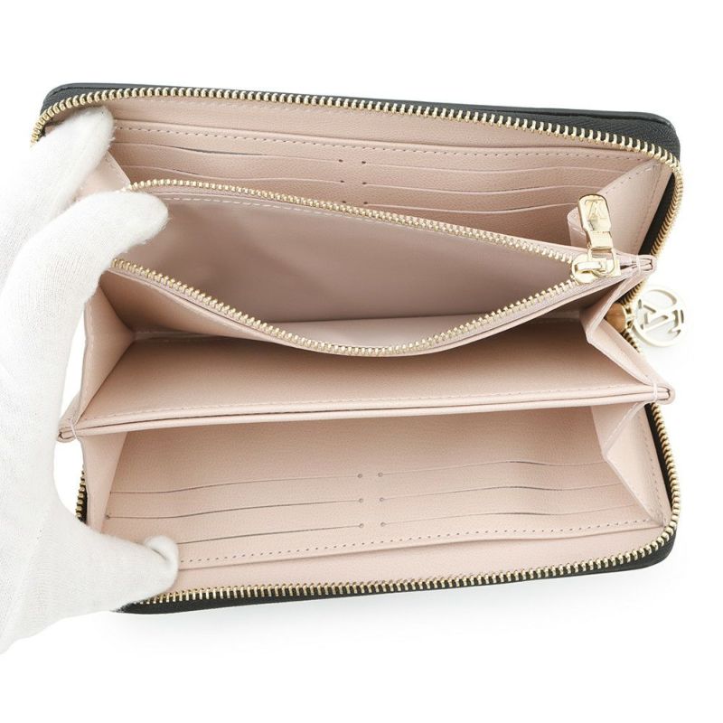 ルイヴィトン 長財布 モノグラム ラムスキン ジッピー・ウォレット クッサン M12152 黒 ブラック 日本限定カラー