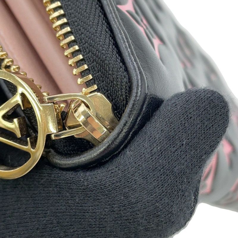 ルイヴィトン 長財布 モノグラム ラムスキン ジッピー・ウォレット クッサン M12152 黒 ブラック 日本限定カラー