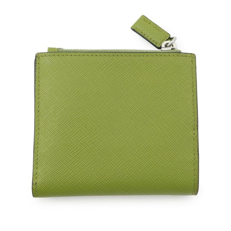 プラダ 二つ折り財布 サフィアーノ トライアングルロゴ 2ML049 PRADA 日本限定カラー