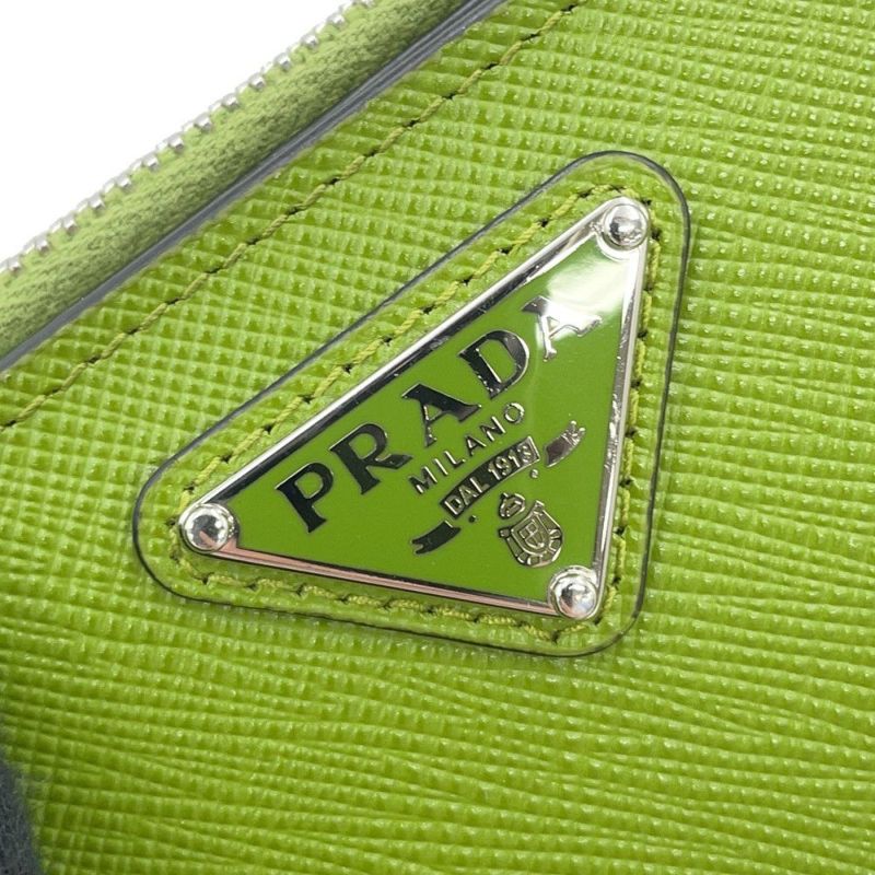 プラダ 二つ折り財布 サフィアーノ トライアングルロゴ 2ML049 PRADA 日本限定カラー
