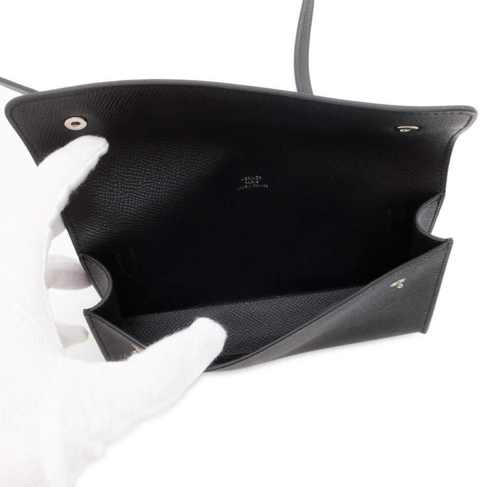 エルメス ショルダーウォレット ナップ トゥーゴー ブラック/シルバー  