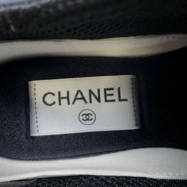 シャネル スニーカー ココマーク レディースサイズ36 G38299 CHANEL 靴 白 黒