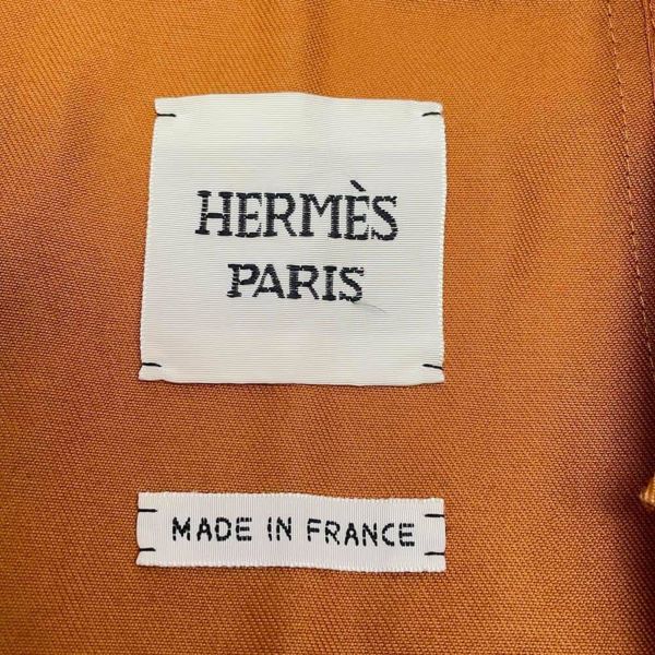 エルメス コート ステンカラー コットン セリエボタン レディースサイズ34 HERMES アウター