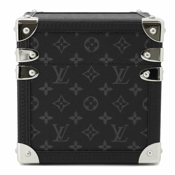 ルイヴィトン タンブール デュアル タイム テーブルクロック Q1Q030 LOUIS VUITTON 時計 グレー文字盤