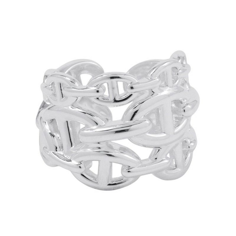 エルメス リング シェーヌダンクル アンシェネGM Enchainee SV925シルバー リングサイズ58 HERMES 指輪