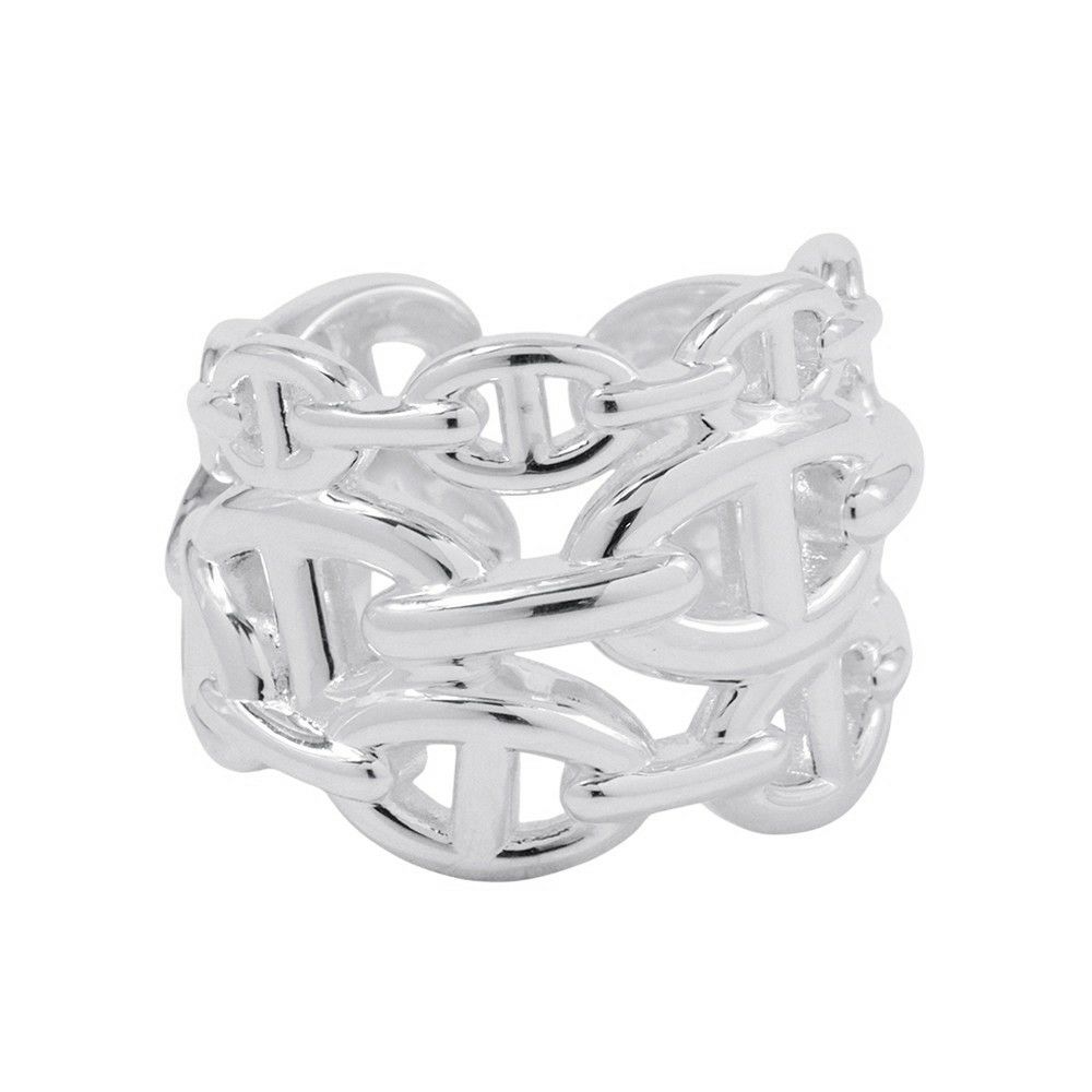 エルメス リング シェーヌダンクル アンシェネGM Enchainee SV925シルバー リングサイズ58 HERMES 指輪