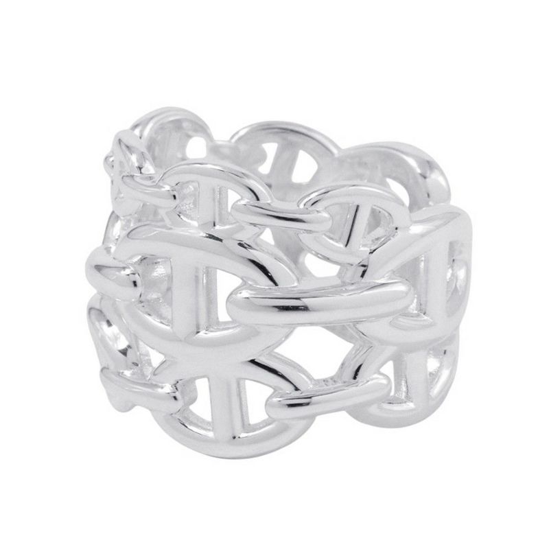 エルメス リング シェーヌダンクル アンシェネGM Enchainee SV925シルバー リングサイズ58 HERMES 指輪