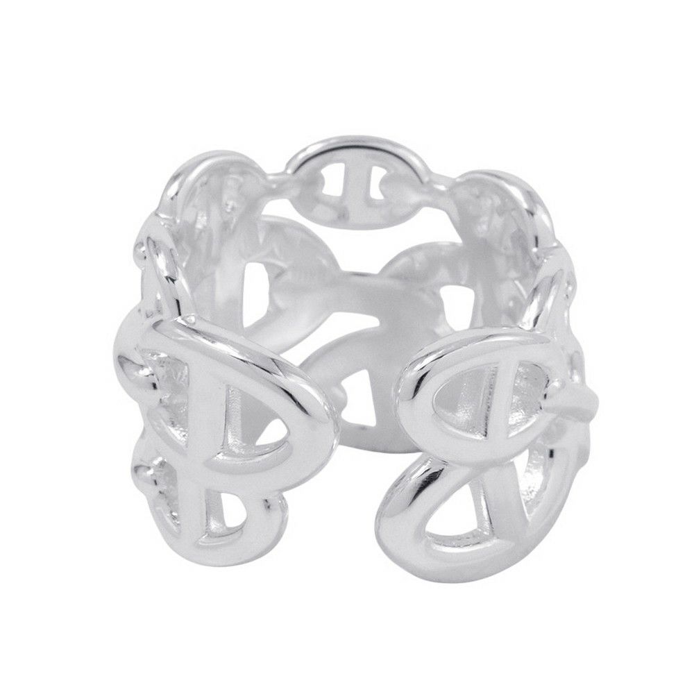 エルメス リング シェーヌダンクル アンシェネGM Enchainee SV925シルバー リングサイズ58 HERMES 指輪