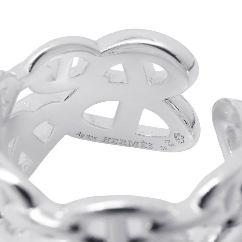 エルメス リング シェーヌダンクル アンシェネGM Enchainee SV925シルバー リングサイズ58 HERMES 指輪