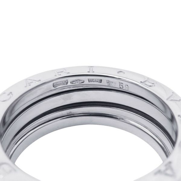 ブルガリ リング ビーゼロワン B-zero1 2バンド K18WGホワイトゴールド サイズ59 BVLGARI 指輪 ジュエリー