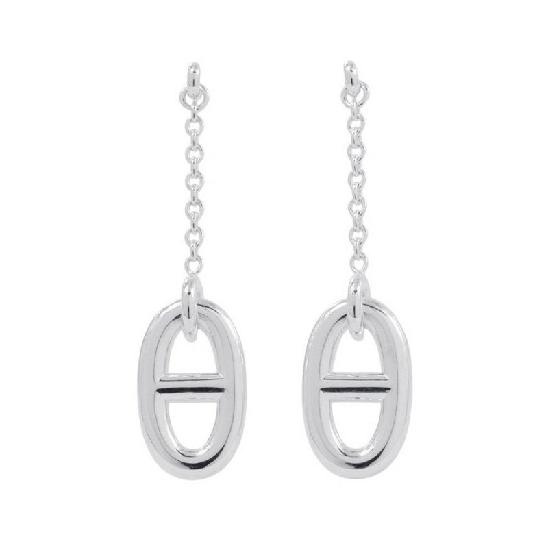 エルメス ピアス シェーヌダンクル ファランドール SV925シルバー HERMES ジュエリー アクセサリー