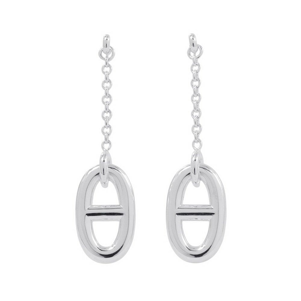 エルメス ピアス シェーヌダンクル ファランドール SV925シルバー HERMES ジュエリー アクセサリー