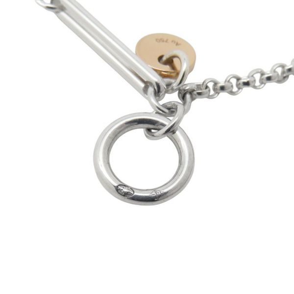 エルメス ネックレス エクスリブリス SV925シルバー/K18PGピンクゴールド PM HERMES ジュエリー