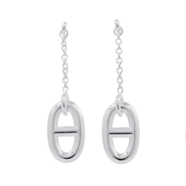 エルメス ピアス シェーヌダンクル ファランドール SV925シルバー HERMES ジュエリー アクセサリー