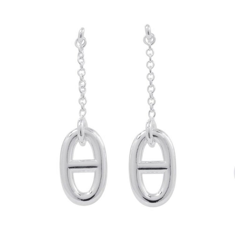 エルメス ピアス シェーヌダンクル ファランドール SV925シルバー HERMES ジュエリー アクセサリー