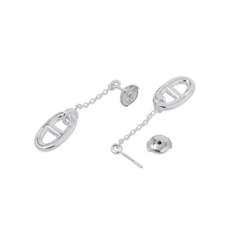 エルメス ピアス シェーヌダンクル ファランドール SV925シルバー HERMES ジュエリー アクセサリー