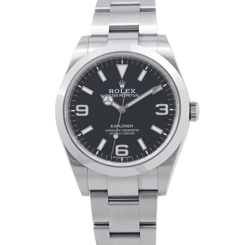 ロレックス エクスプローラー1 ランダムシリアル ルーレット 214270 ROLEX 腕時計 黒文字盤