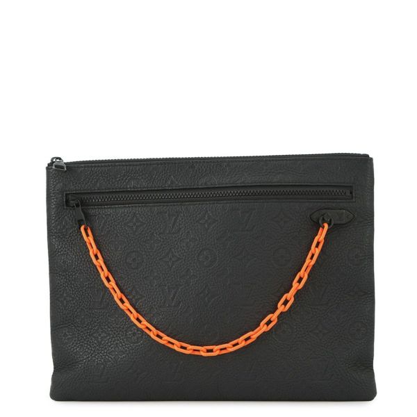ルイヴィトン クラッチバッグ モノグラム・トリヨン ポシェット・A4 M67461 ヴァージル・アブロー 黒 ブラック