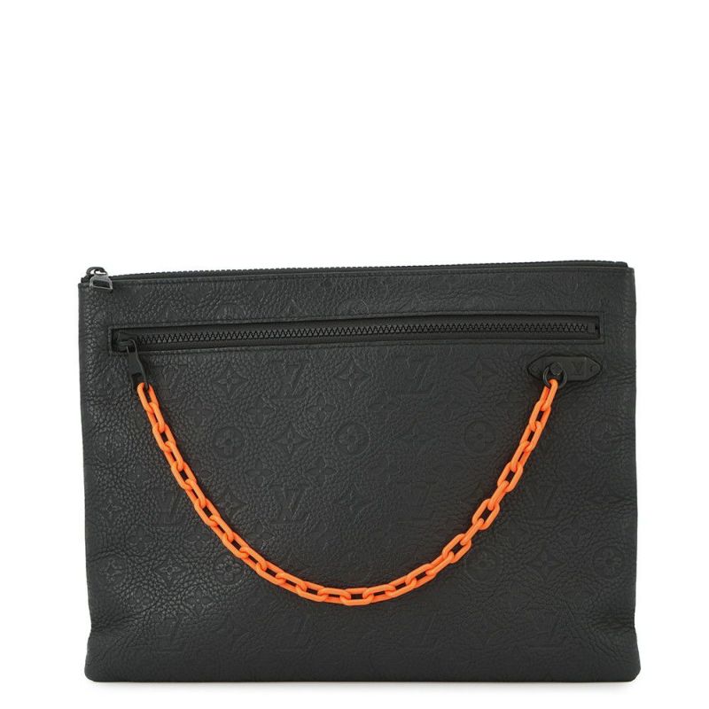 ルイヴィトン クラッチバッグ モノグラム・トリヨン ポシェット・A4 M67461 ヴァージル・アブロー 黒 ブラック