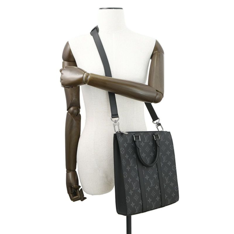 ルイヴィトン ハンドバッグ モノグラム・エクリプス サックプラ・クロス M46098 2way ブラック 黒