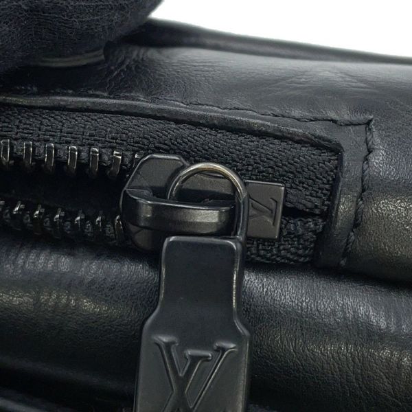 ルイヴィトン ショルダーバッグ モノグラム・シャドウ ダブル・フォンポーチ M81323 LOUIS VUITTON ブラック 黒