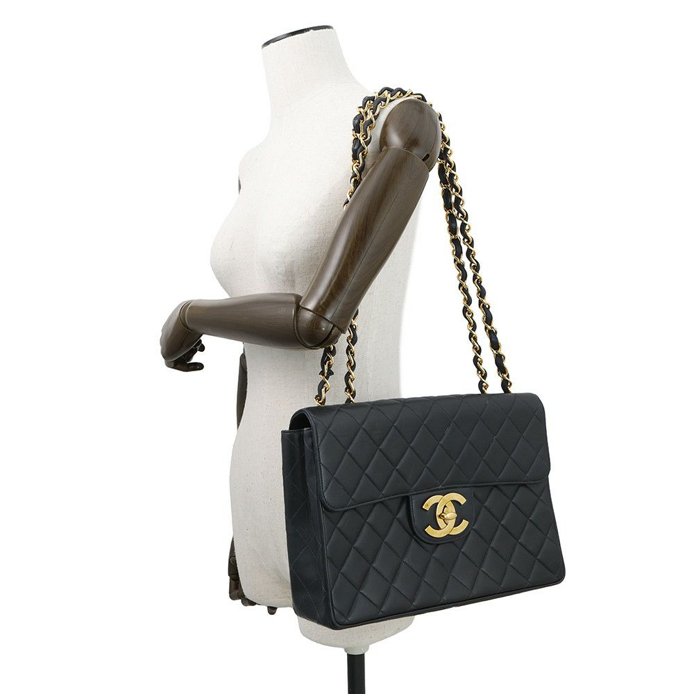 シャネル チェーンショルダーバッグ マトラッセ30 ココマーク Wチェーン ラムスキン A04412 CHANEL デカマト