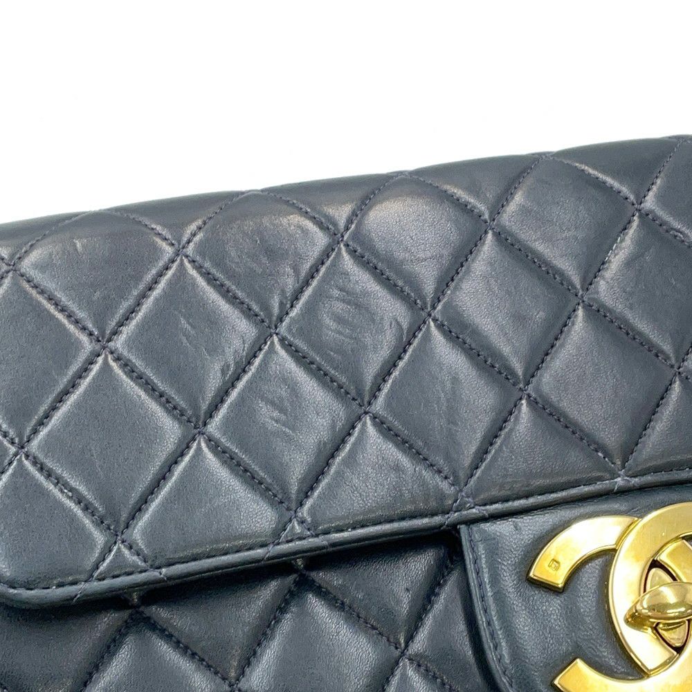 シャネル チェーンショルダーバッグ マトラッセ30 ココマーク Wチェーン ラムスキン A04412 CHANEL デカマト