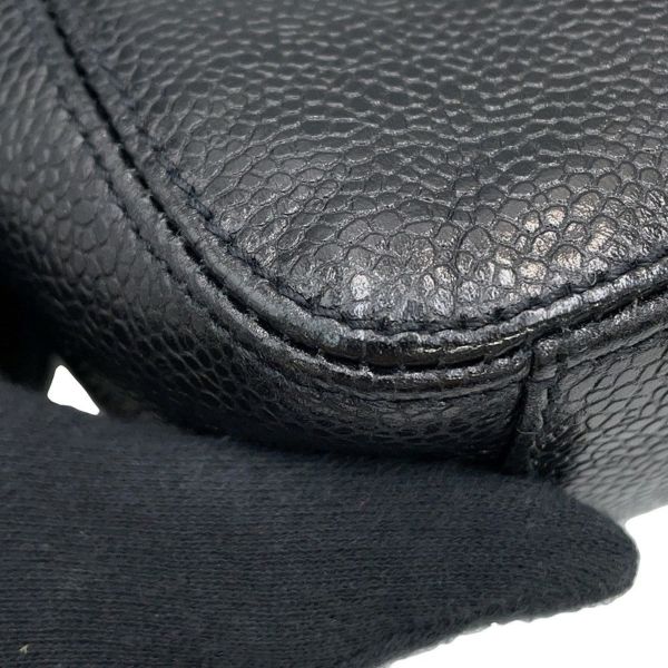 シャネル チェーントートバッグ ココマーク キャビアスキン CHANEL 黒