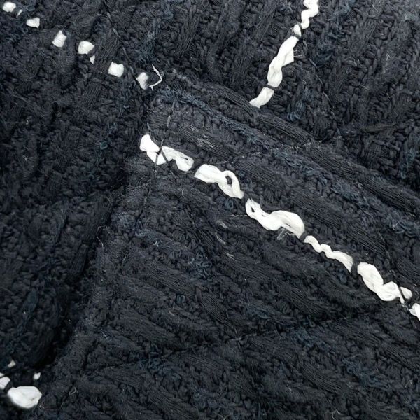 シャネル チェーンショルダーバッグ マトラッセ ココマーク ツイード CHANEL 黒 ノベルティ