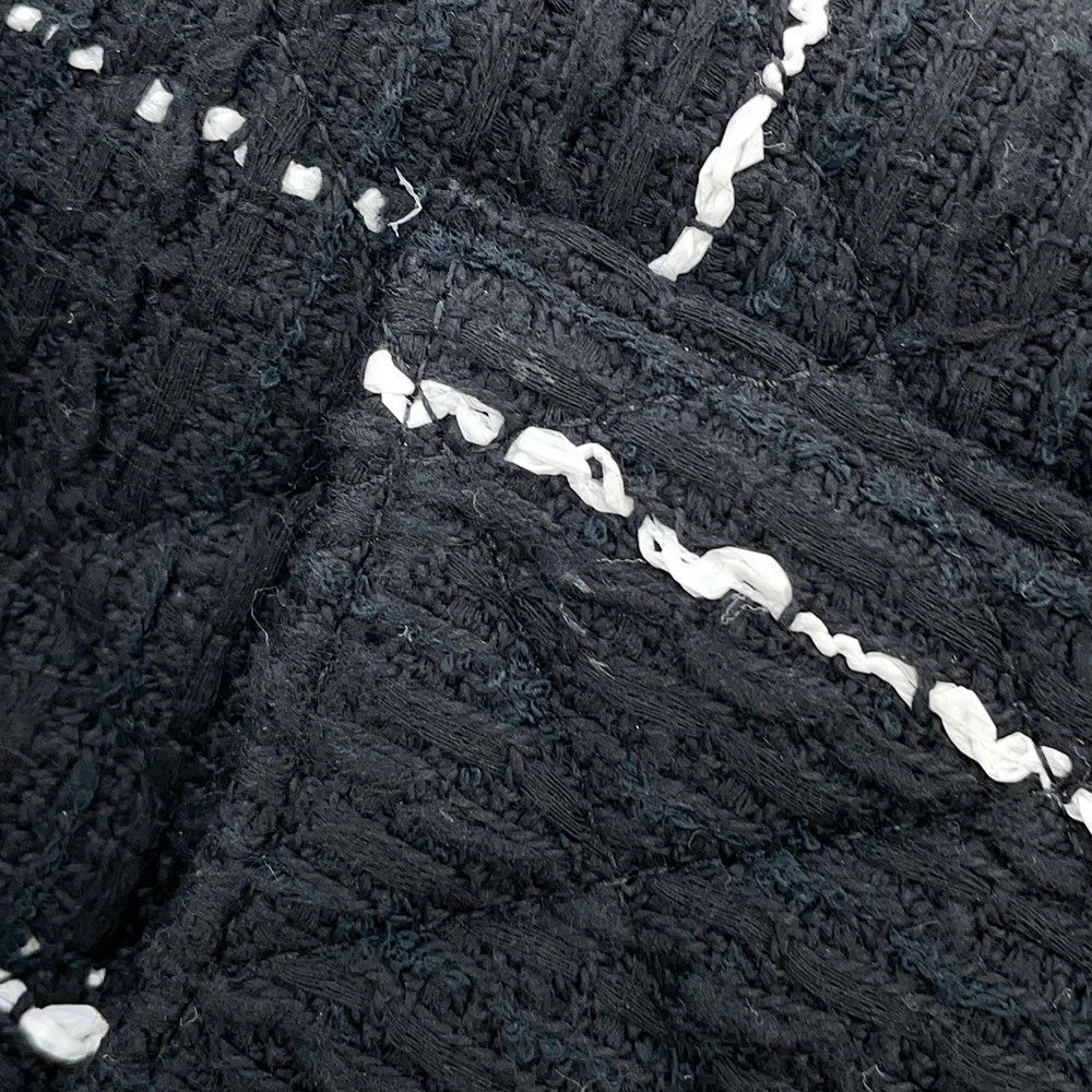 シャネル チェーンショルダーバッグ マトラッセ ココマーク ツイード CHANEL 黒 ノベルティ