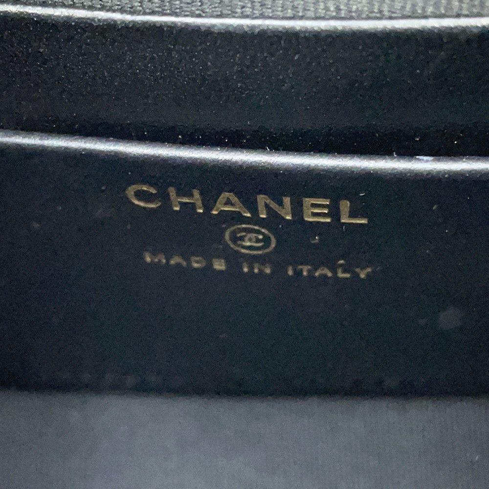 シャネル チェーンショルダーバッグ マトラッセ ココマーク ツイード CHANEL 黒 ノベルティ