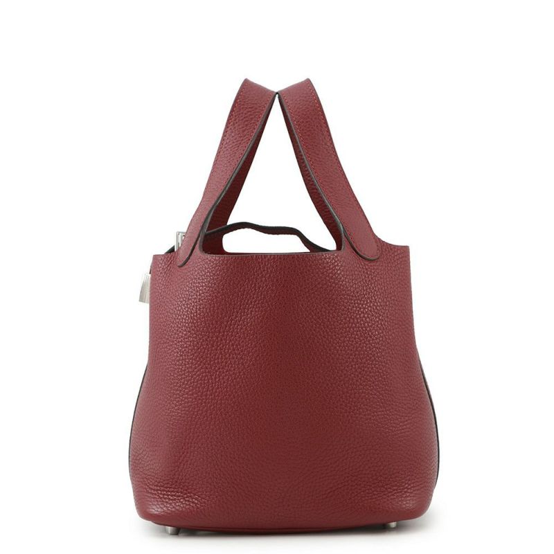エルメス ハンドバッグ ピコタンロックPM ルージュグレナ/シルバー金具 トリヨンクレマンス X刻印
