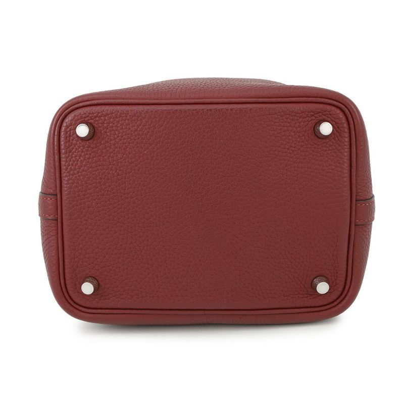 エルメス ハンドバッグ ピコタンロックPM ルージュグレナ/シルバー金具 トリヨンクレマンス X刻印