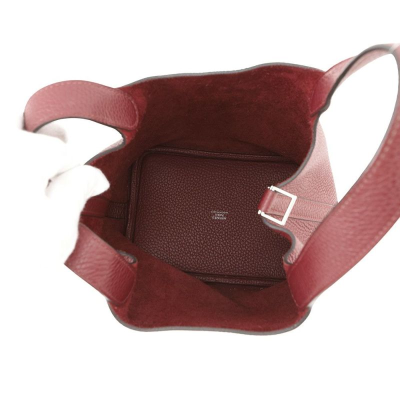 エルメス ハンドバッグ ピコタンロックPM ルージュグレナ/シルバー金具 トリヨンクレマンス X刻印