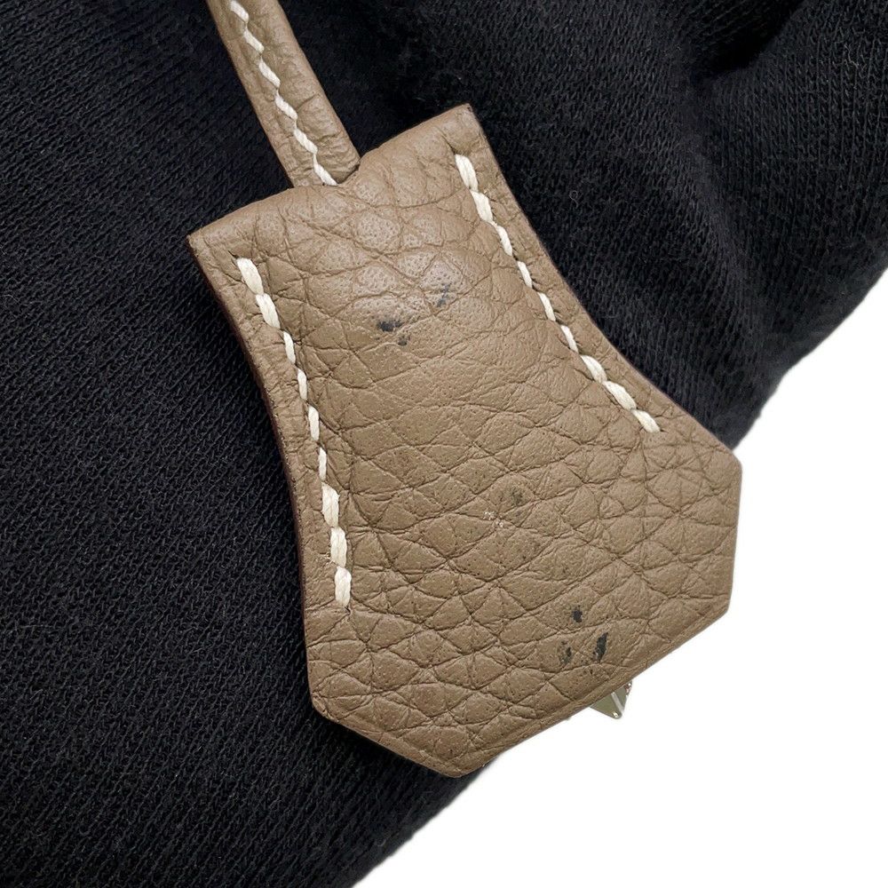 エルメス ハンドバッグ ボリード31 エトゥープ/シルバー金具 トリヨンクレマンス D刻印 2wayショルダー