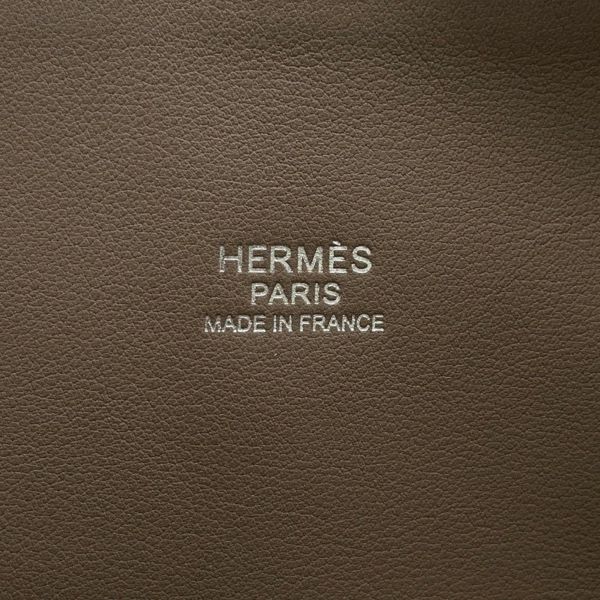 エルメス ハンドバッグ ボリード31 エトゥープ/シルバー金具 トリヨンクレマンス D刻印 2wayショルダー