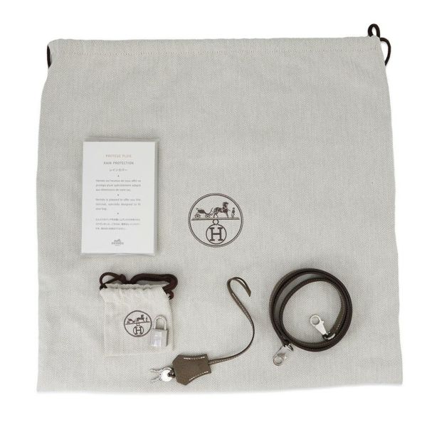 エルメス ハンドバッグ ボリード31 エトゥープ/シルバー金具 トリヨンクレマンス D刻印 2wayショルダー