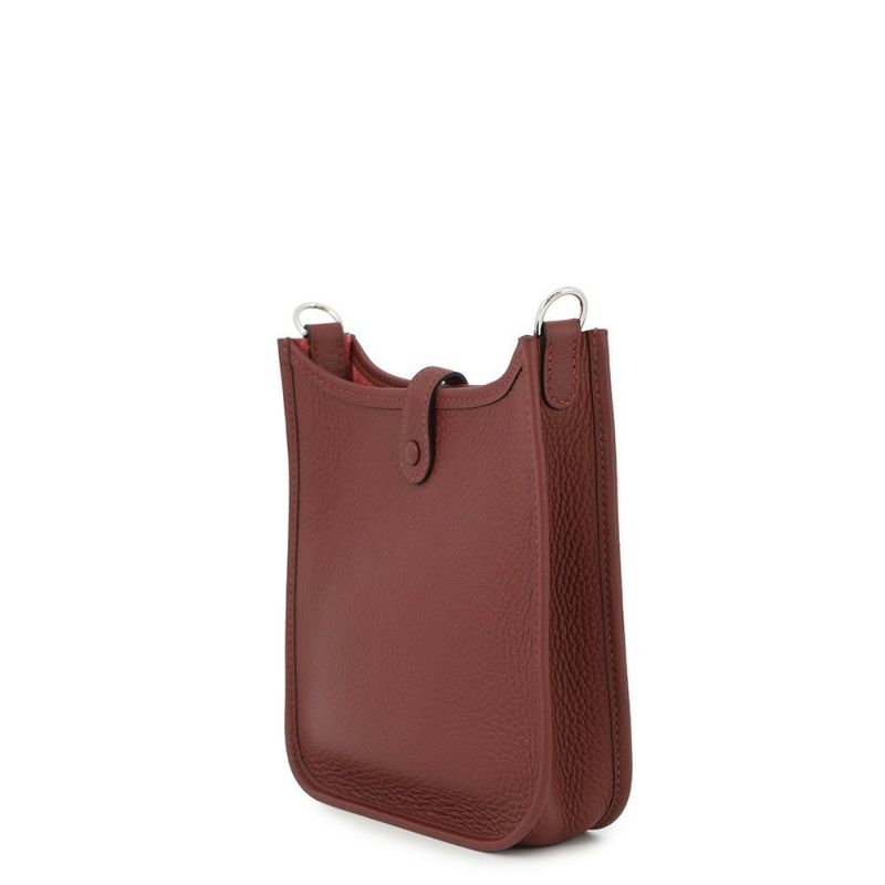 エルメス エブリンTPM 111cm アマゾンサングル コルダージュ ルージュアッシュ/シルバー金具 トリヨンクレマンス W刻印