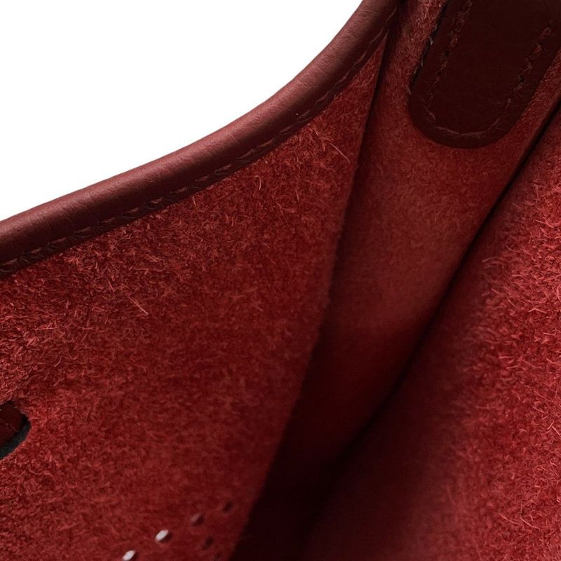 エルメス エブリンTPM 111cm アマゾンサングル コルダージュ ルージュアッシュ/シルバー金具 トリヨンクレマンス W刻印