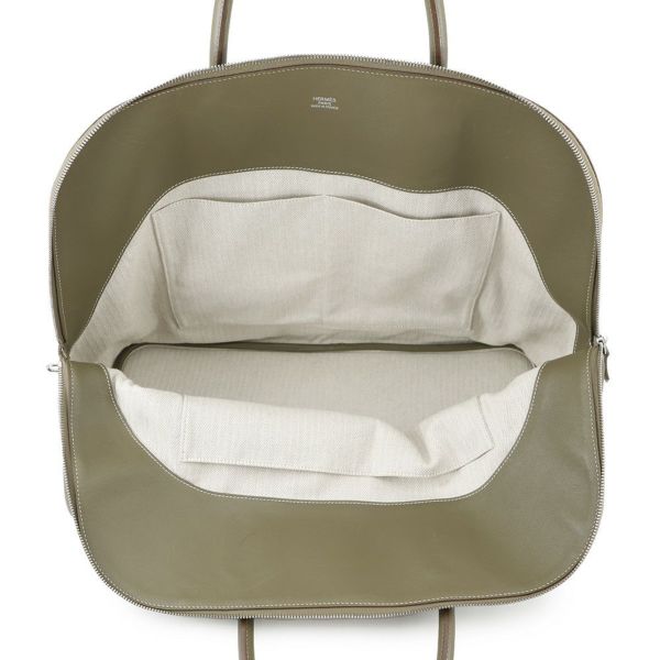 エルメス ボリードリラックス45 ヴェールグリス/シルバー金具 ヴォーシッキム □O刻印