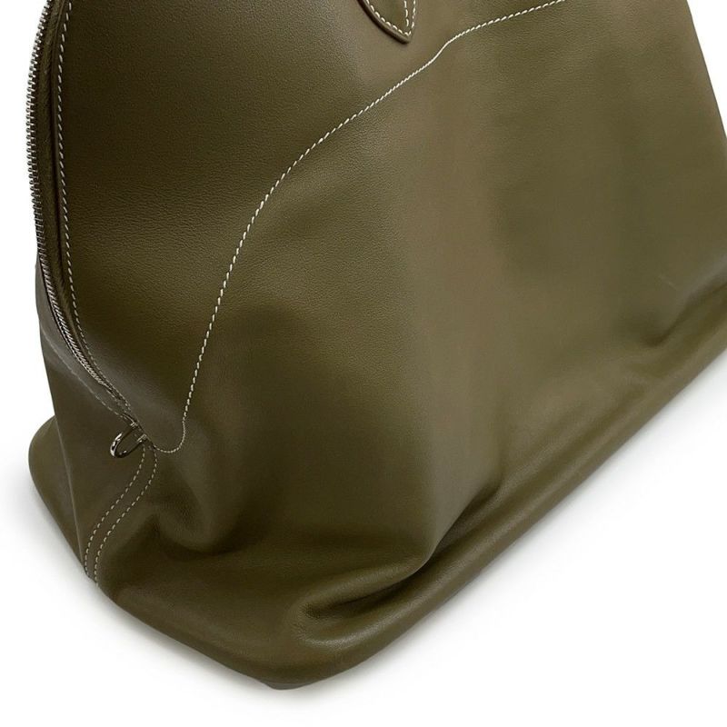 エルメス ボリードリラックス45 ヴェールグリス/シルバー金具 ヴォーシッキム □O刻印