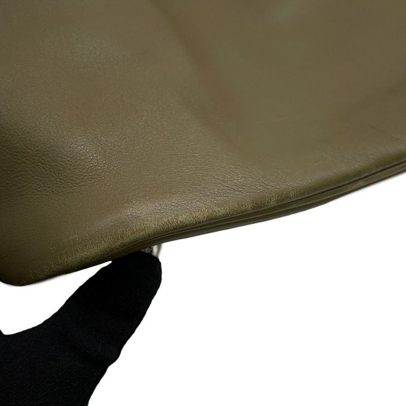 エルメス ボリードリラックス45 ヴェールグリス/シルバー金具 ヴォーシッキム □O刻印