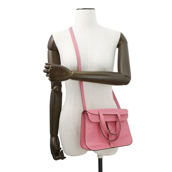 エルメス ハンドバッグ アルザン25 ローズアザレ/シルバー金具 エバーカラー Y刻印 2wayショルダー