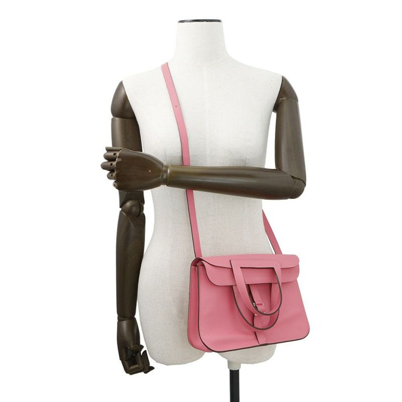 エルメス ハンドバッグ アルザン25 ローズアザレ/シルバー金具 エバーカラー Y刻印 2wayショルダー