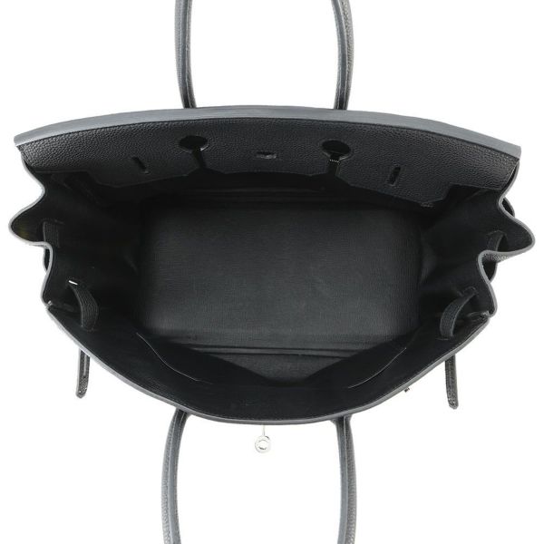 エルメス バーキン35 ブラック/シルバー金具 トゴ □N刻印  HERMES Birkin ハンドバッグ 黒