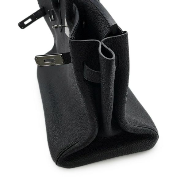 エルメス バーキン35 ブラック/シルバー金具 トゴ □N刻印  HERMES Birkin ハンドバッグ 黒