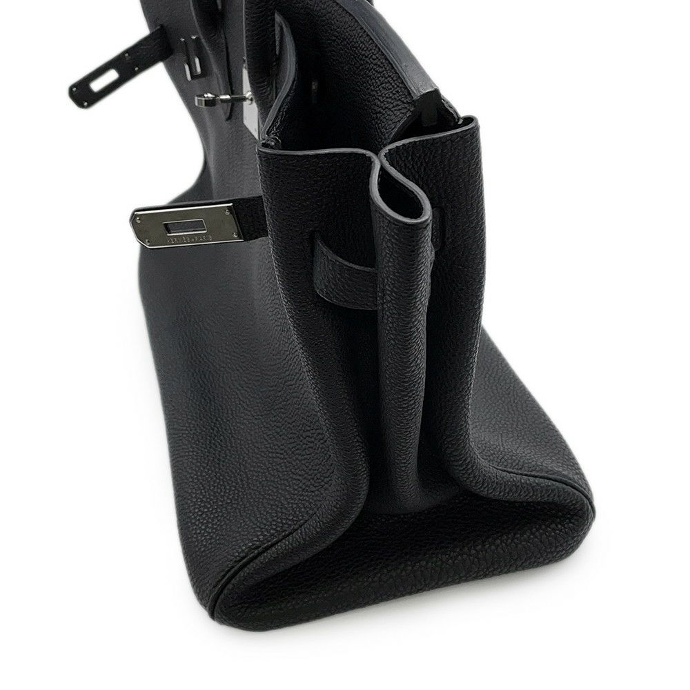 エルメス バーキン35 ブラック/シルバー金具 トゴ □N刻印  HERMES Birkin ハンドバッグ 黒