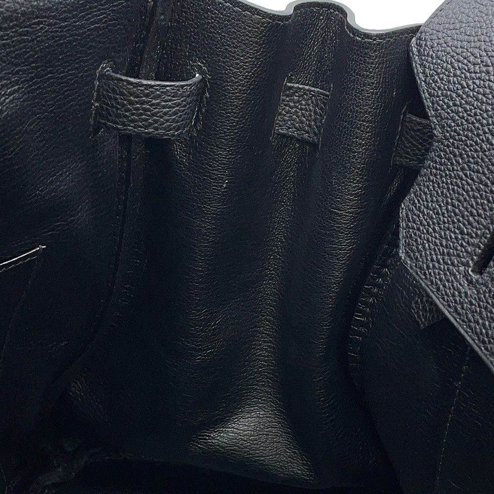エルメス バーキン35 ブラック/シルバー金具 トゴ □N刻印  HERMES Birkin ハンドバッグ 黒